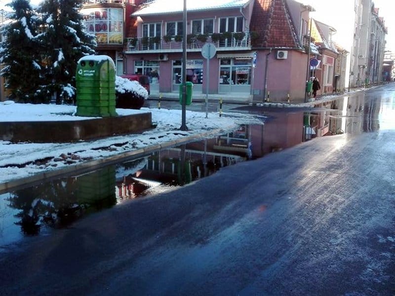 Poplavljena ulica Aleksinac foto K D