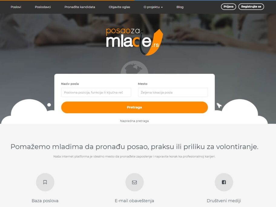 Posao za mlade sajt