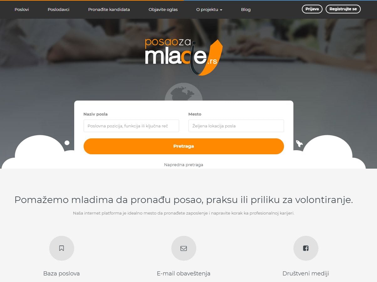 Posao za mlade sajt