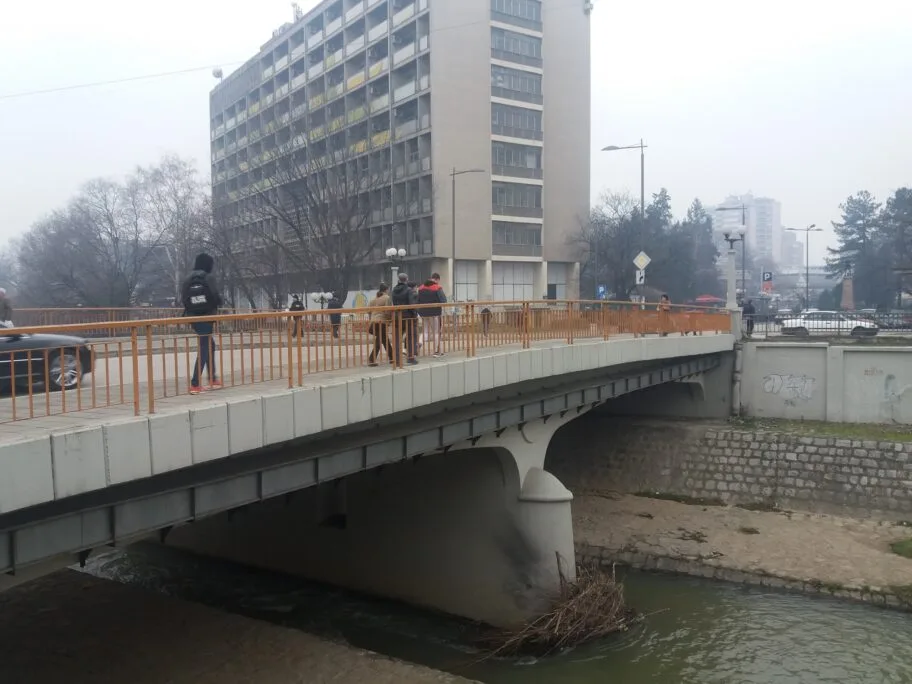 Niko neće da očisti granje koje se danima gomila ispod mosta na Veternici 10 Nagomilano granje januar 2018 foto Citalac