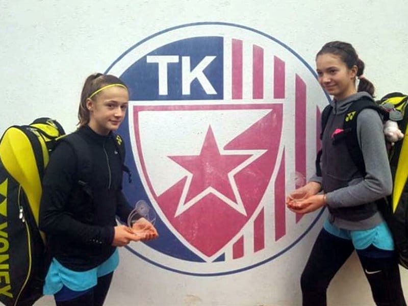 Na međunarodnom turniru teniserka iz Niša osvojila titulu u dublu 14 Lola Radivojevic dubl titula foto teniska akademija Zivkovic