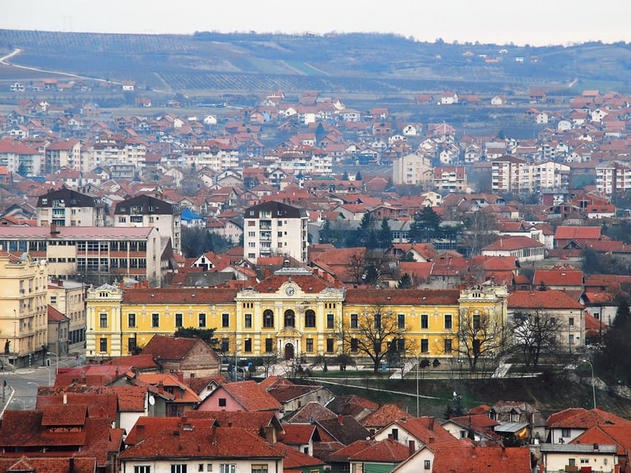 Prokuplje panorama grada
