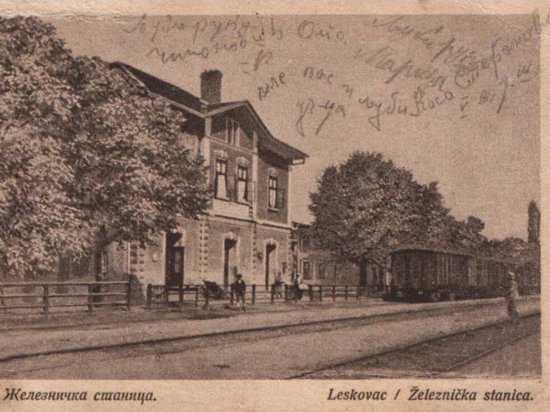 eleznicka stanica Leskovac 1918 godina foto zeleznice in rs