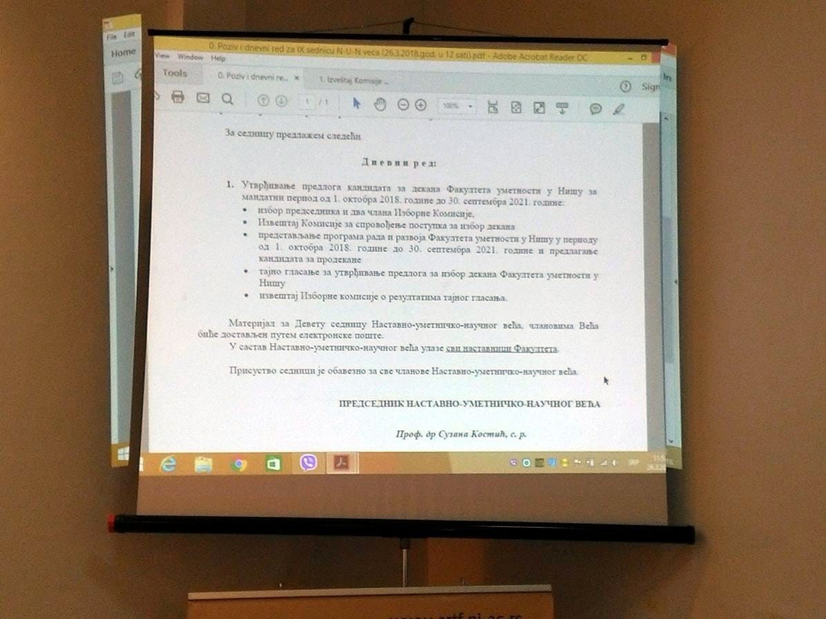 Dnevni red sednice FU foto JV J A