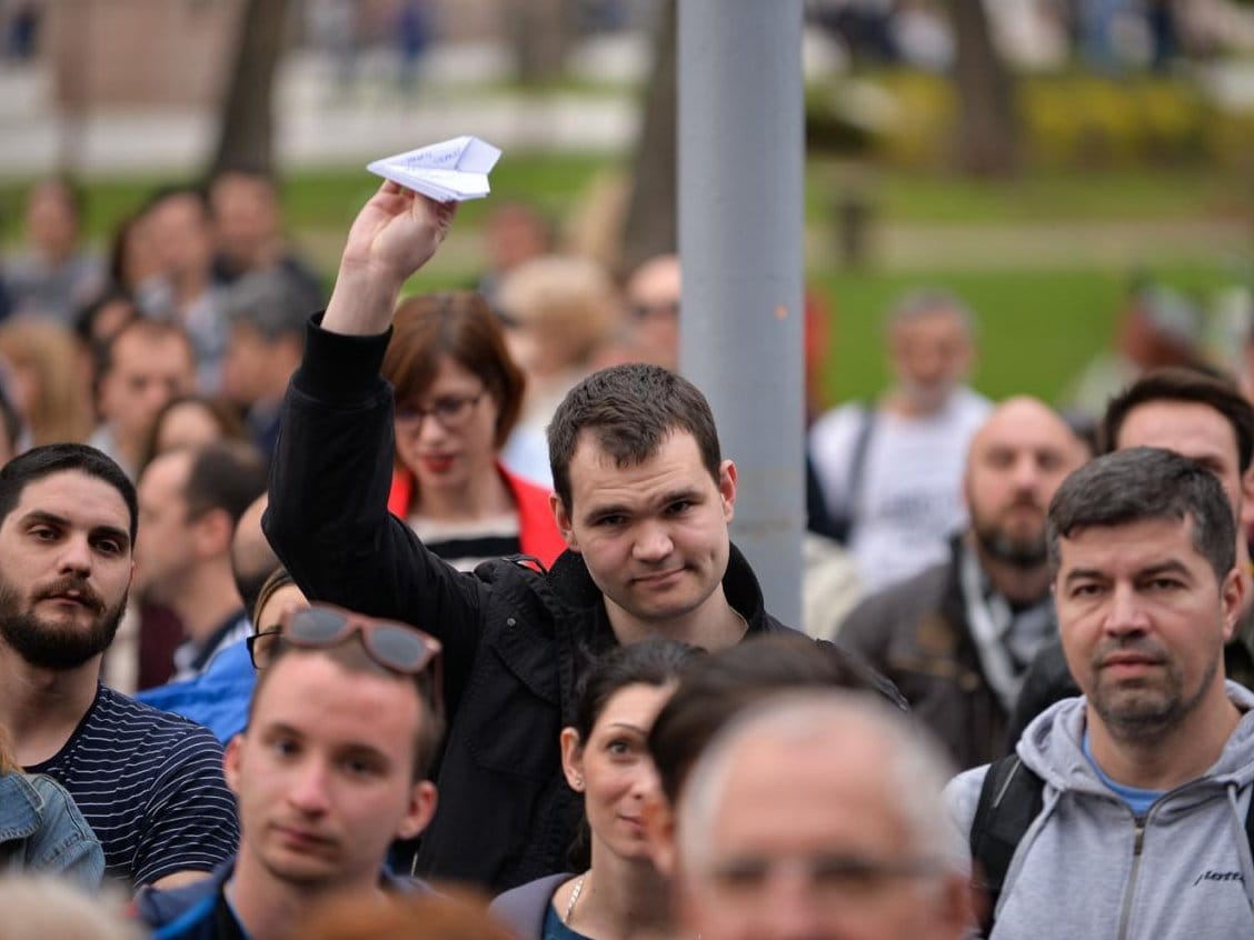 Protest aerodrom foto Vanja Keser