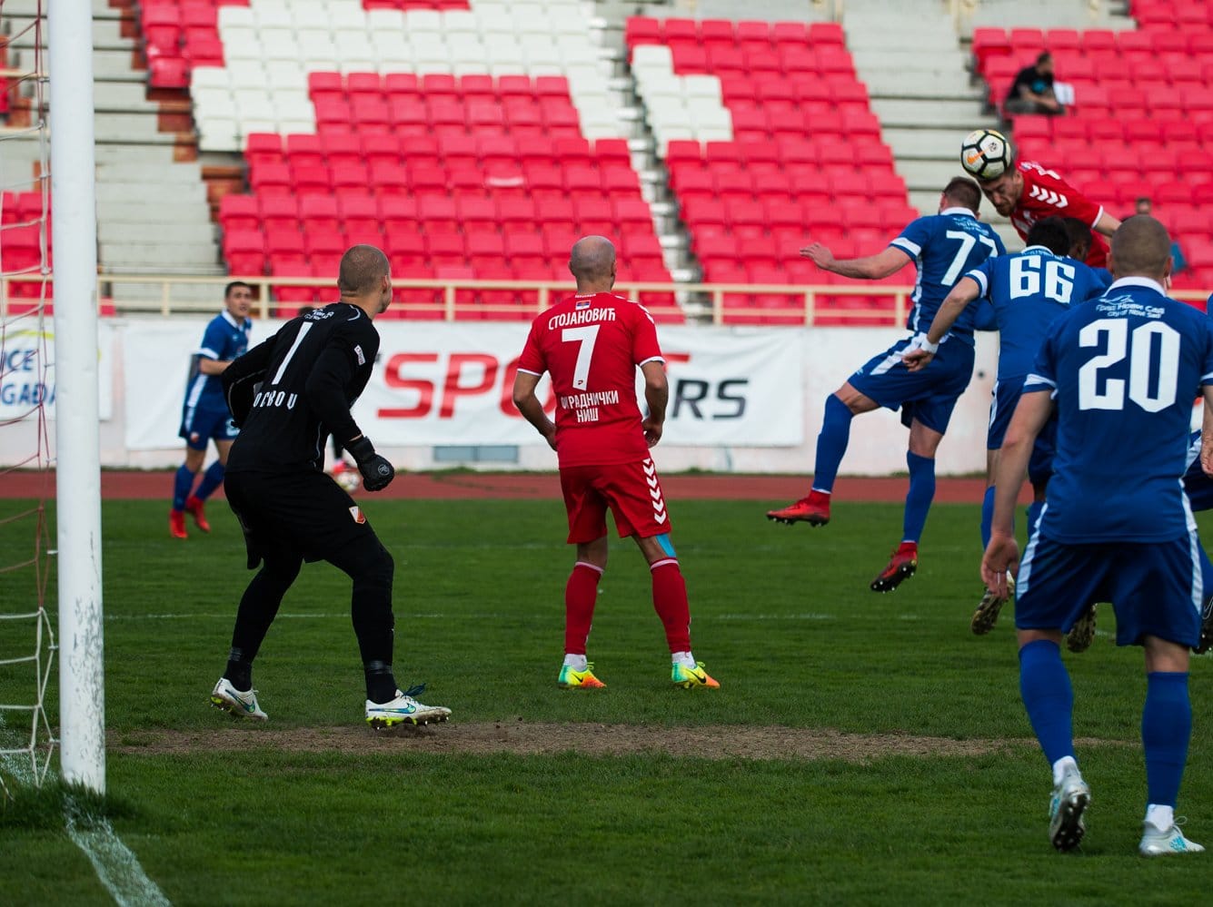 Sa dva penala i igračem više Spartak savladao Radnički 1 Caki Pavkov Radnicki Cair foto Vanja Keser