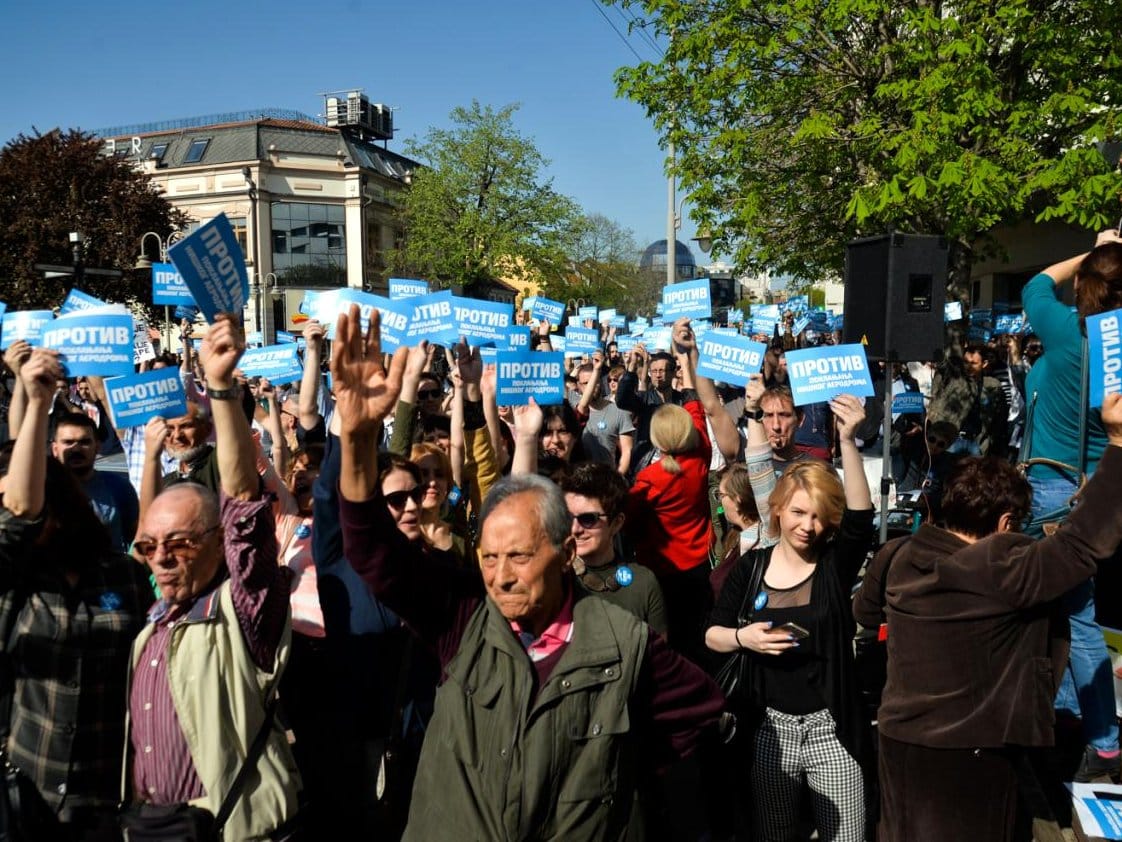 Protest aerodrom foto Vanja Keser