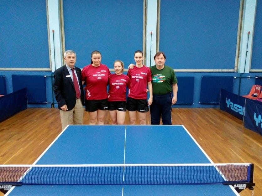 Zenska ekipa Josip Kolumbo stoni tenis foto STK Josip Kolumbo
