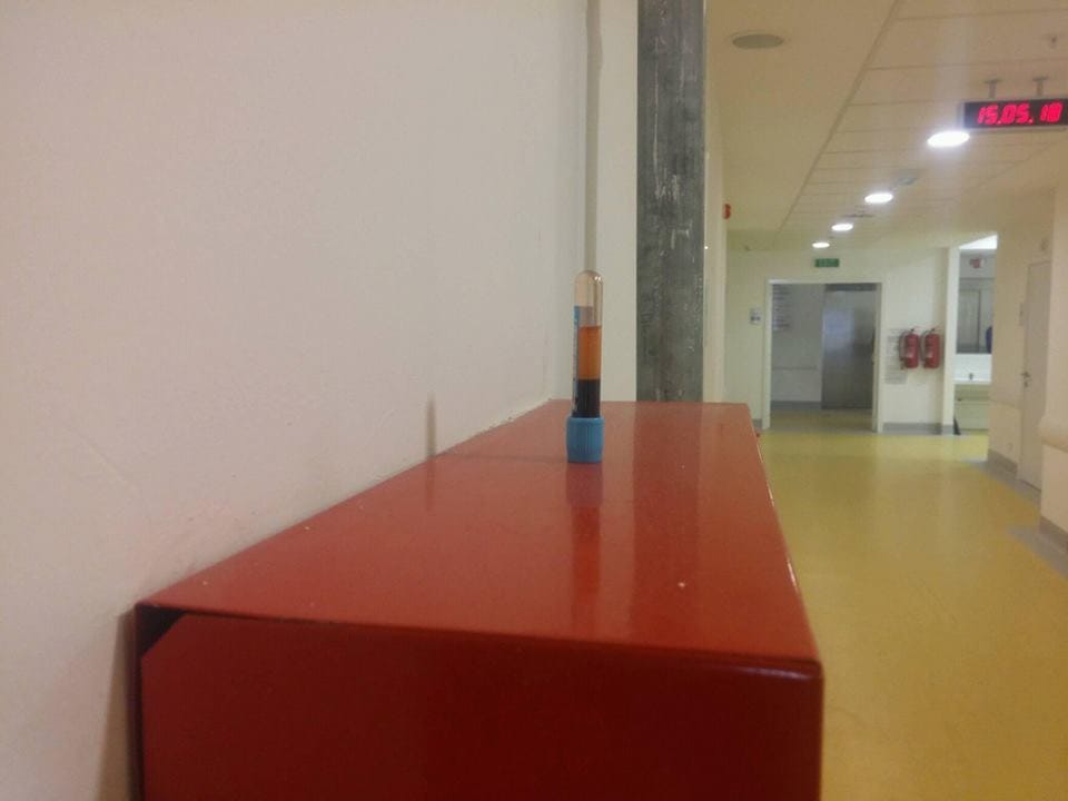 Epruveta krv hidrofor