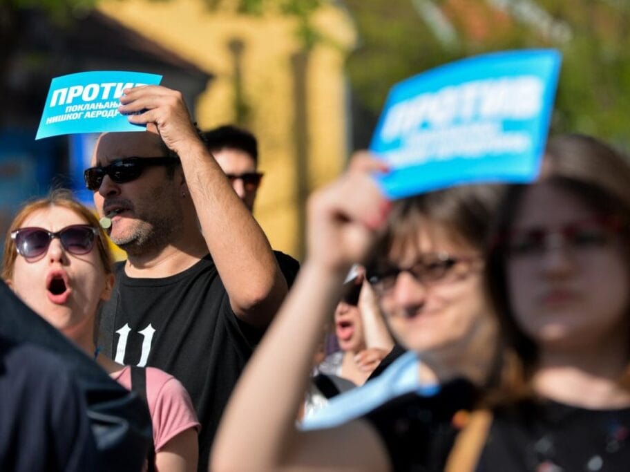 NKD: Postoji šansa da neko izazove incident da bi diskreditovao protest 9 Protest aerodrom foto V Keser