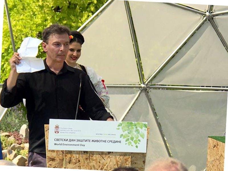 protestu dao podršku i Aleksandar Jovanović Ćuta