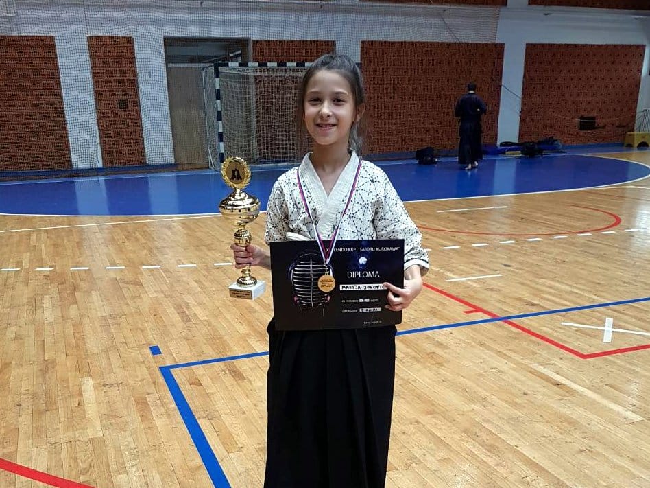 Devojčica pobedila dečake i donela Nišu prvo zlato u kendou 1 Kendo Marija Jovovic foto Kendo klub Mushin