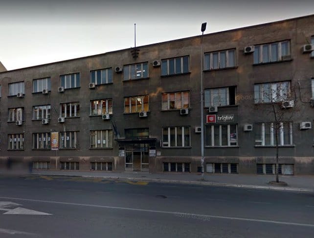 Zgrada Vodovoda u kome je depo Muzeja foto printskrin google maps