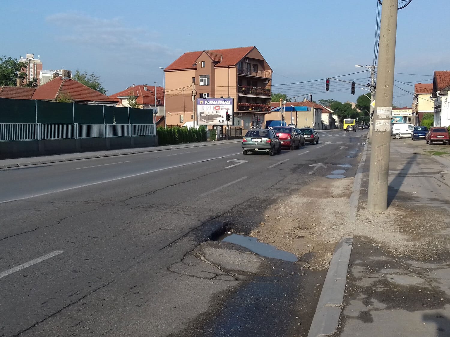 Ulica Ratka Pavlovica kod nekadasnjeg Nitexa foto Ljuba Kostic