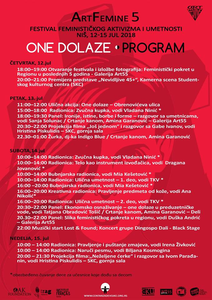 5 ArtFemine festival program