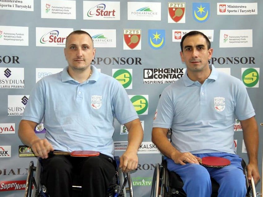 Niški stonoteniseri sa invaliditetom uspešni u Poljskoj 4 Stamenkovic i Stojiljkovic Poljska foto Facebook STK OSI Nais