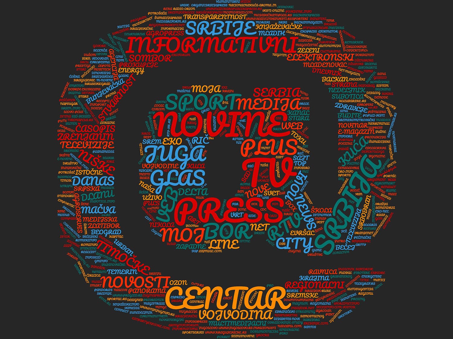 AOM: Neupotrebljiva čak petina Registra medija 1 Nazivi veb portala u Srbiji