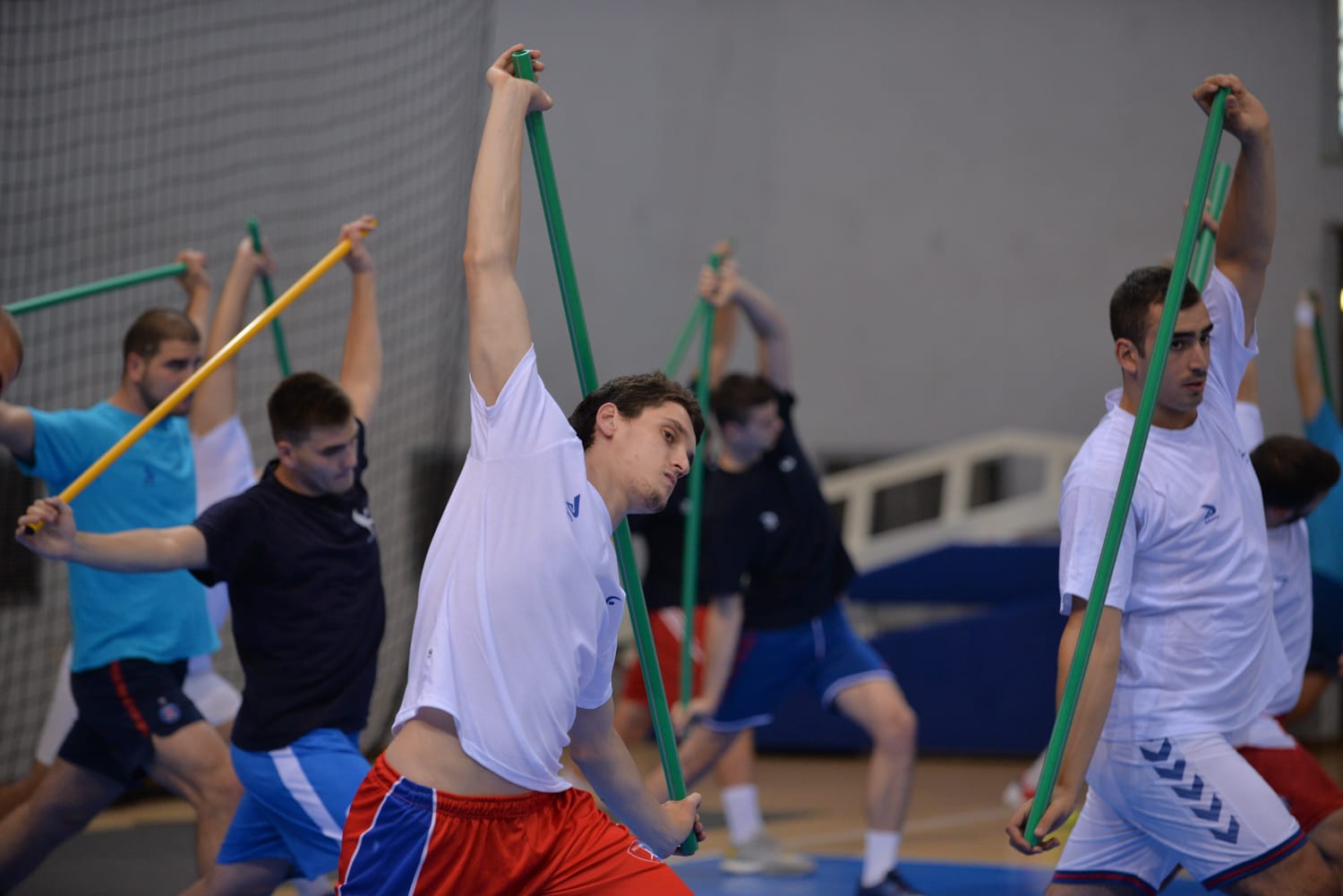 rk zeleznicar trening hala cair