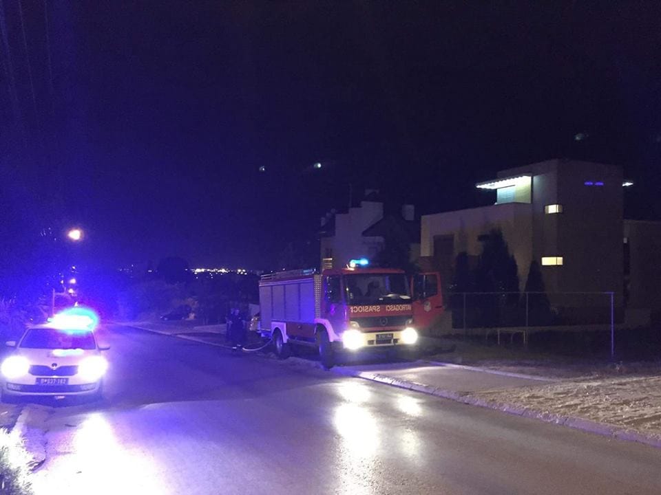 Pozar na automobilima Mokranjceva foto M D