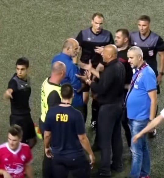 Antic Vojinovic rasprava na terenu foto print screen superliga