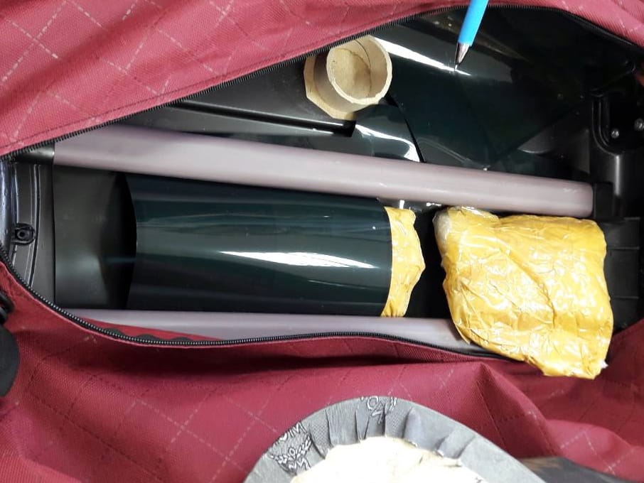 Heroin u koferu foto MUP