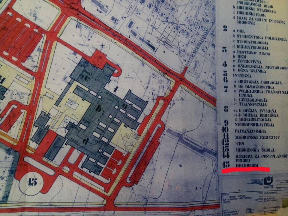 Plan Klinicki helidrom Zavod za urbanizam