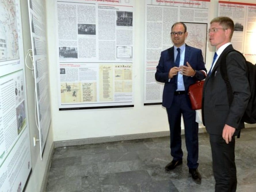 U Prokuplju otvorena Izložba u čast francusko-srpskog prijateljstva u Velikom ratu 1 Izlozba Veliki rat Prokuplje foto Lj M