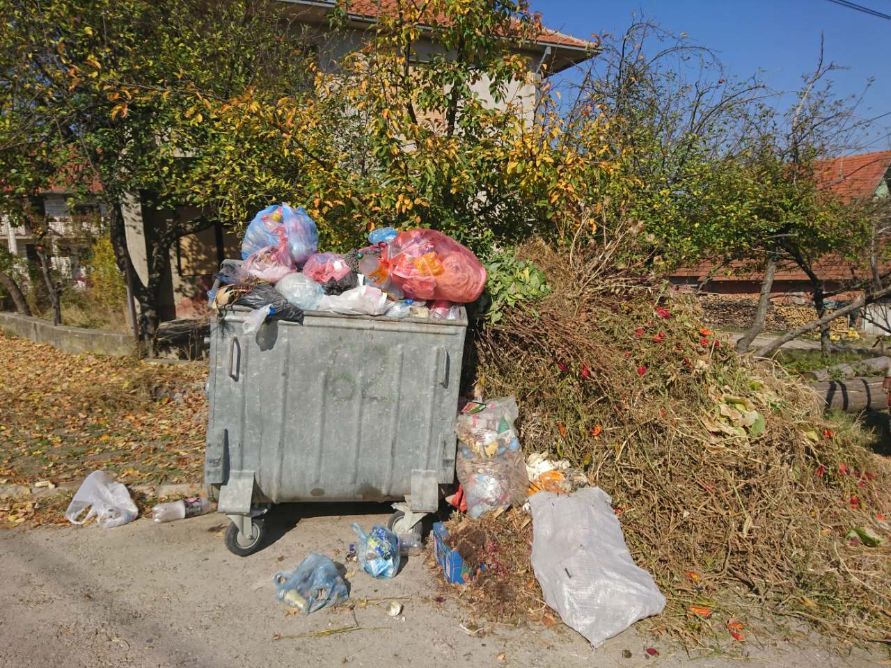 Otpad iz dvorišta veliki problem