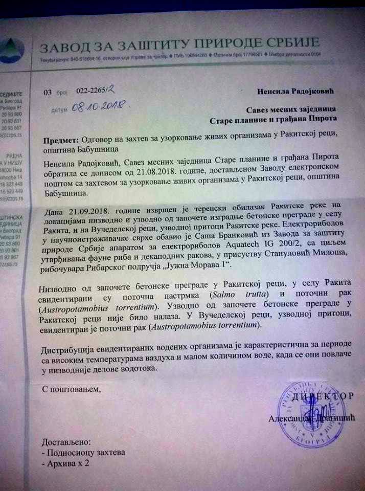 Najnoviji nalaz o zaštićenim vrstama