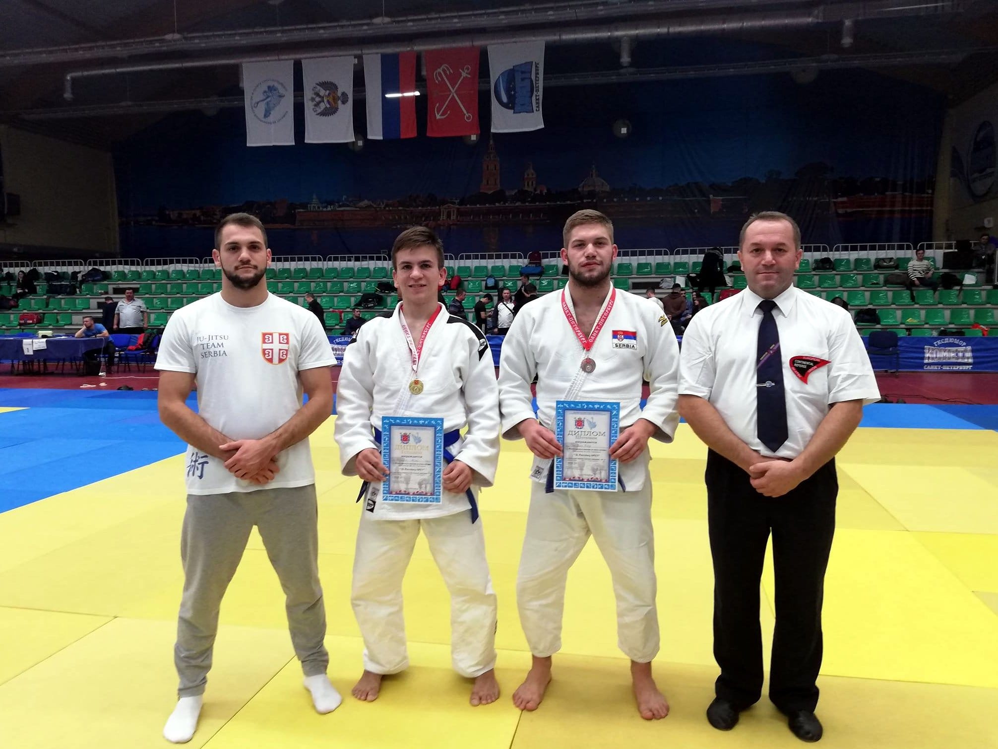 Aleksinački borci u Nemačkoj i Rusiji osvojili tri medalje 1 Ekipa Dzudo i Dziju dzicu kluba NiF Rusija foto Dziju dzicu klub NiF Aleksinac