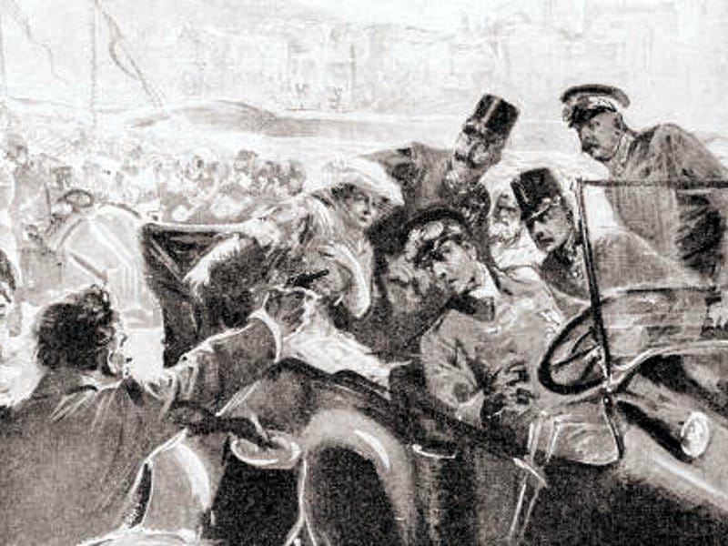 Sarajevski atentat foto wikimedia Felix Schwormstadt