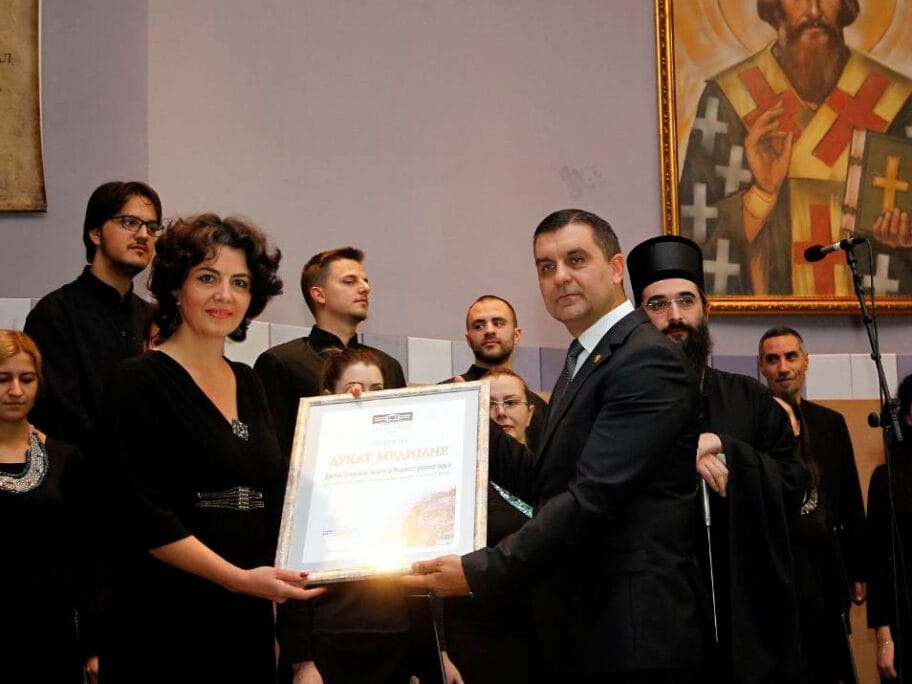 Najveće priznanje Opštine Medijana dodeljeno funkcionerima, udruženjima i vladiki 14 nebojsa kocic i dragana sotirovski foto opstina medijana