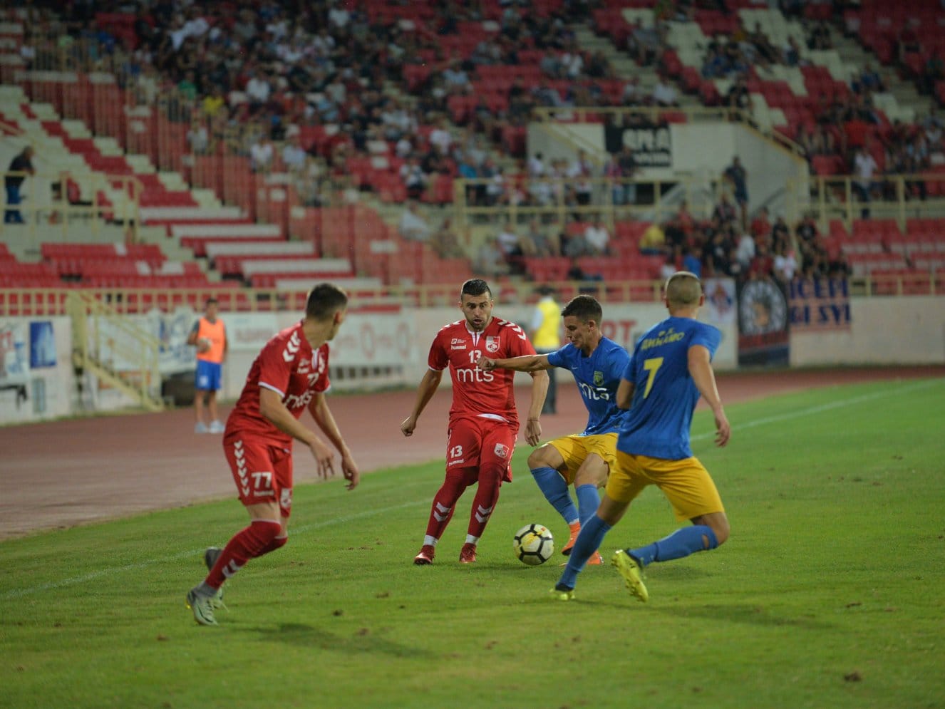 Duel novajlija u Surdulici u vanrednom kolu Superlige 1 Dinamo Radnicki foto Juzne vesti Vanja Keser