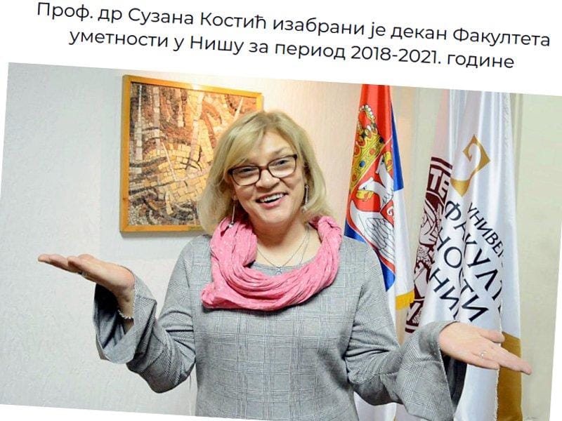 Suzana Kostic foto printskrin FU
