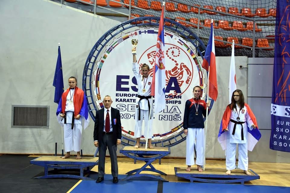 Sanja Jovanovic karate Evropsko prvenstvo foto ESKA