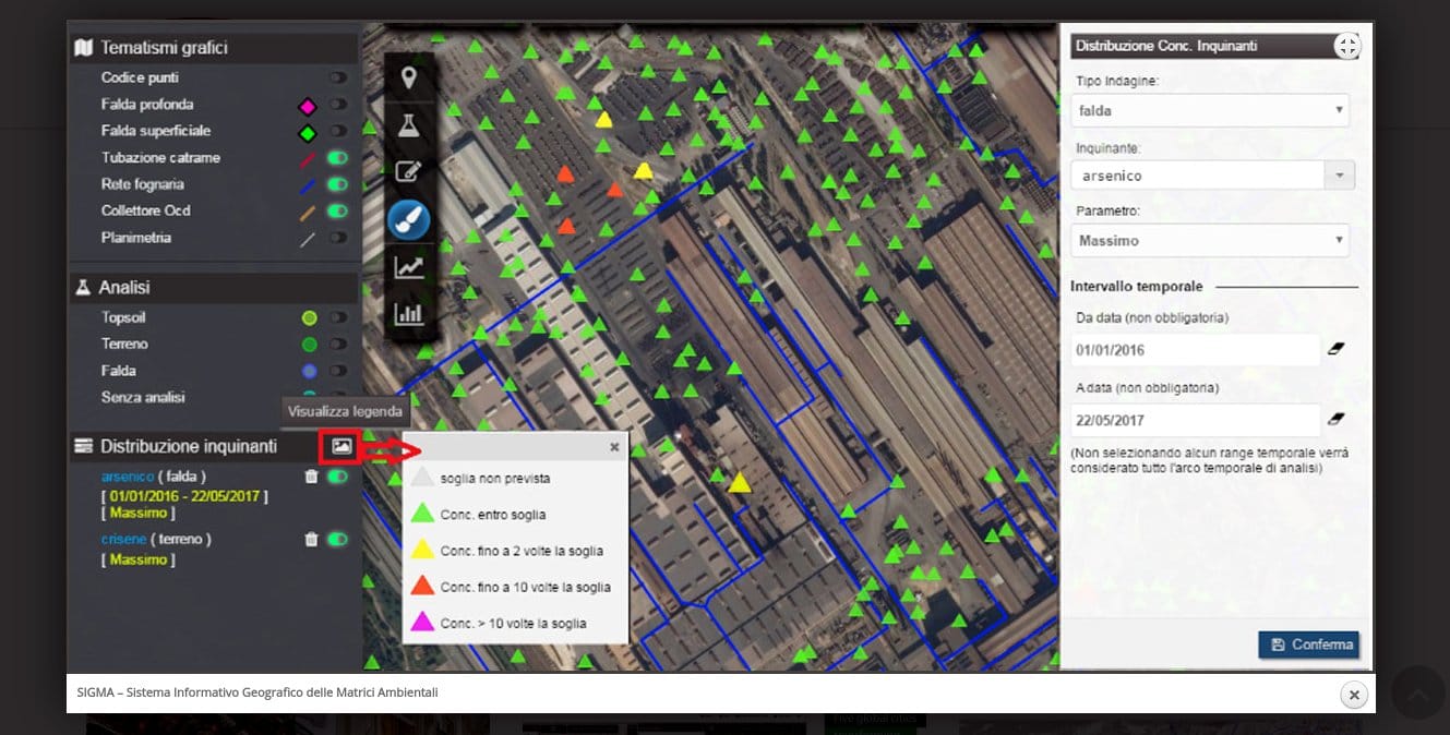 Geografski informacioni sistemi Italia foto print screen genegis net