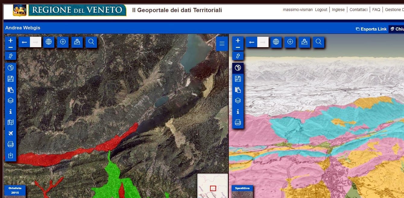 Geografski informacioni sistemi Italija foto print screen genegis net