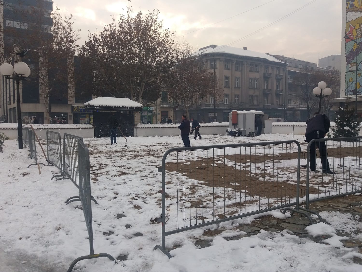 Klizaliste Leskovac pripreme decembar 2018 foto Bojana Antic