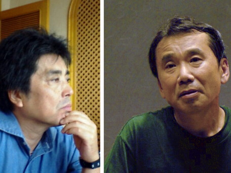 Haruki i Rju Murakami foto wikimedia Joi Ito wakarimasita