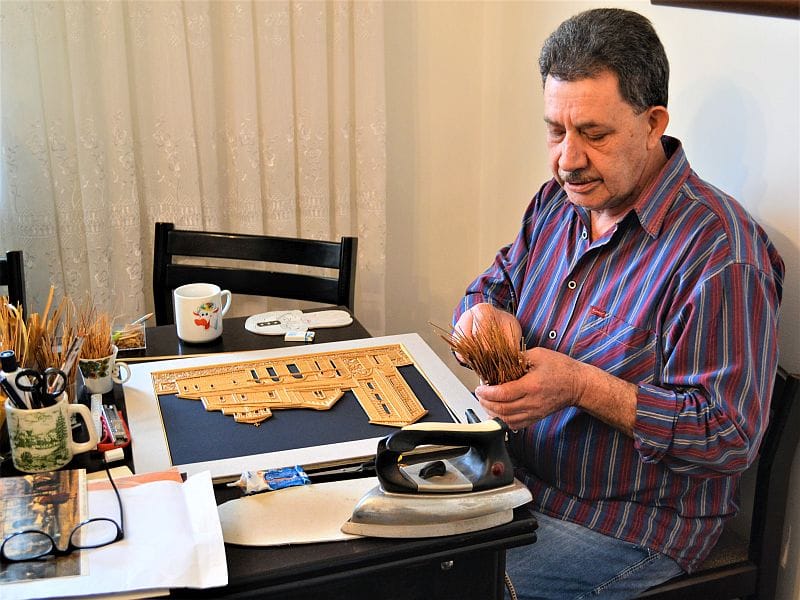 Gasa Jovanovic slike od slame foto ALEKSANDAR KOSTIC