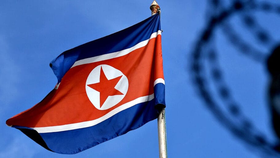 105048974 north korea flag getty