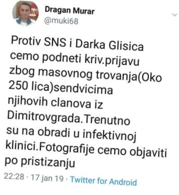 twiter objava foto printscreen