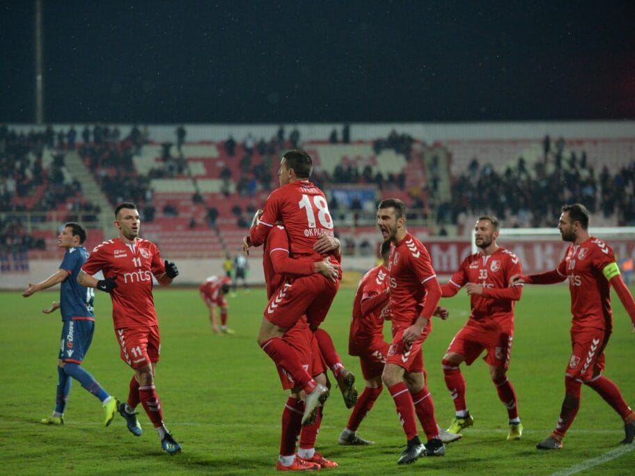 Radnicki slavlje gol Crvena zvezda foto Juzne vesti Vanja Keser