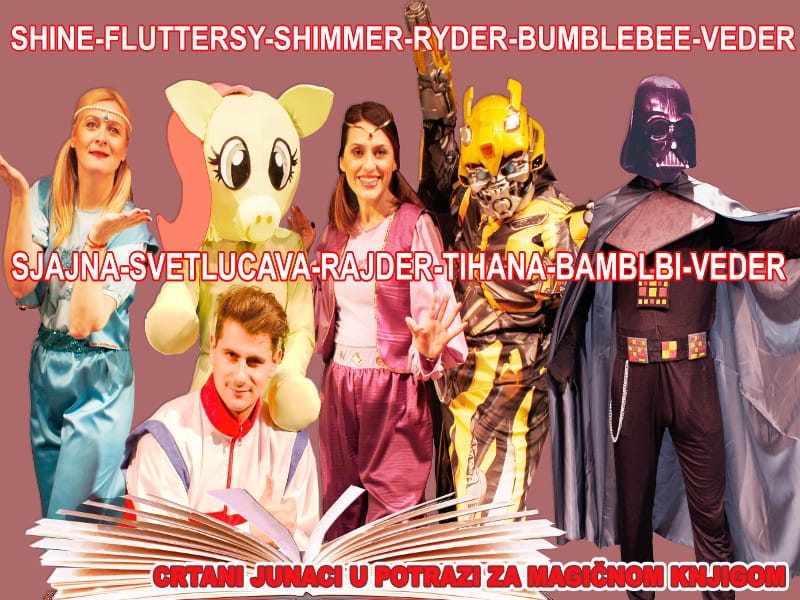 Svetlucava, Sjajna, Rajder i drugi crtani junaci na predstavi u Nišu 10 crtani junaci foto drustvene mreze