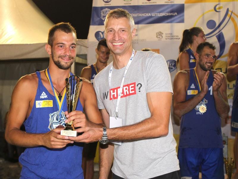 Dvojica Nišlija - Vukašin Rajković i prvi potpredsednik Odbojkaškog saveza Srbije Ivan Miljković, foto: OSSRB