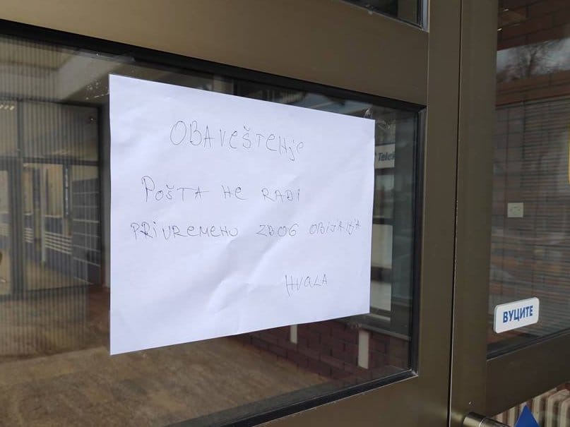 Obavestenje Obijena Posta V Milic