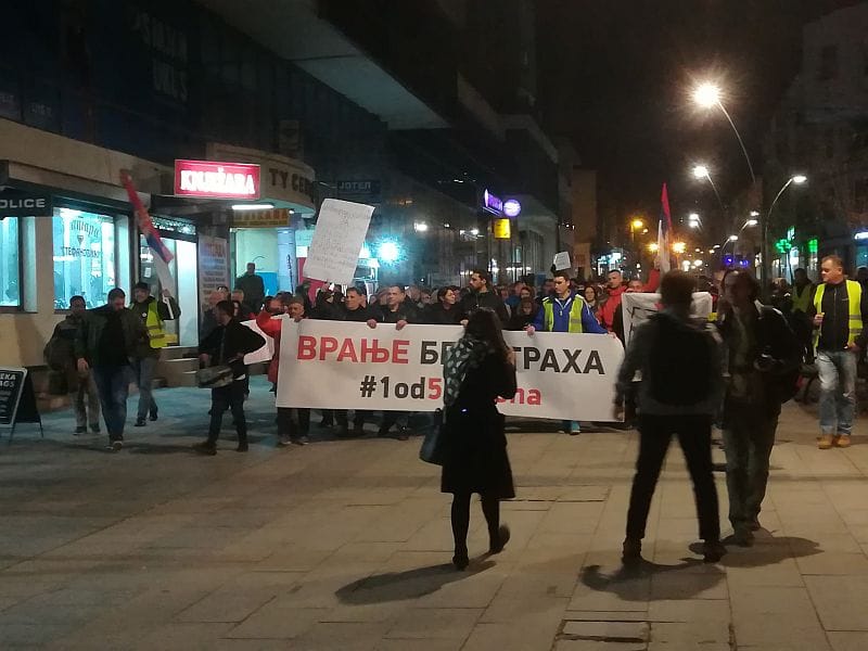 Rada Trajković u Vranju: Narod na KiM uplašen od Vučićeve politike 2 vranje protest i m