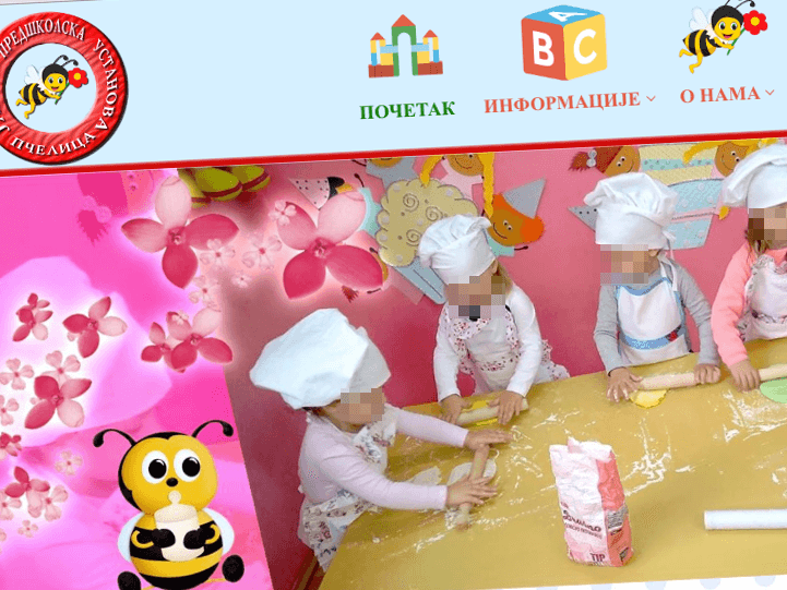 Predškolska ustanova "Pčelica" konačno dobila sajt 16 pcelica