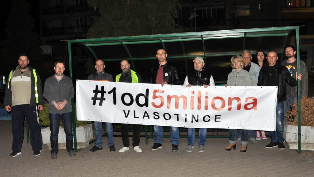 Osmi protest Vlasotince foto Aleksandar Cvetkovic