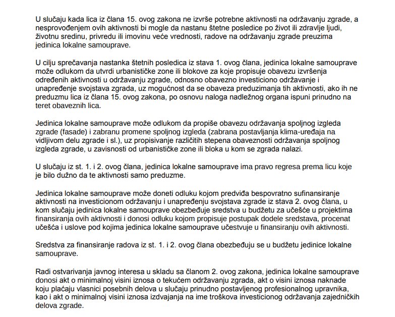 Zakon o stanovanju Screenshot